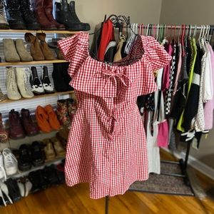 NWT ASOS gingham picnic dress
